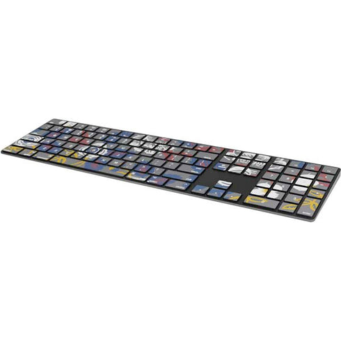 Autumn Grey Floral Magic Keyboard with Numeric Keypad Skin