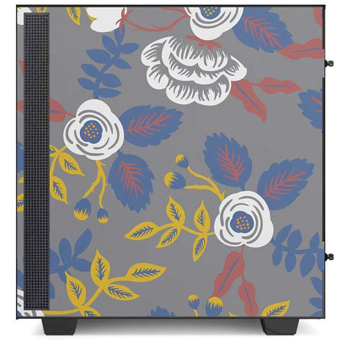 Autumn Grey Floral NZXT H510 Compact ATX Mid-Tower Case Skin