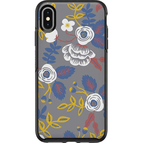 Autumn Grey Floral Otterbox Symmetry iPhone Skin