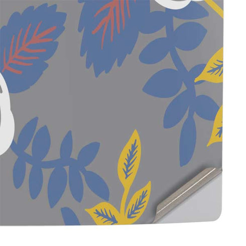 Autumn Grey Floral PS5 Console Skin
