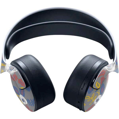 Autumn Grey Floral PULSE 3D Wireless Headset for PS5 Skin