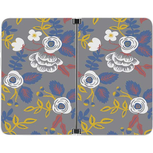 Autumn Grey Floral Surface Duo Skin
