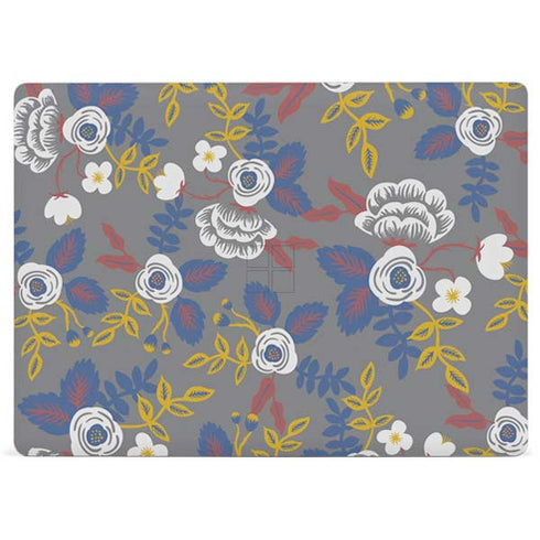 Autumn Grey Floral Surface Laptop 3 13.5in Skin