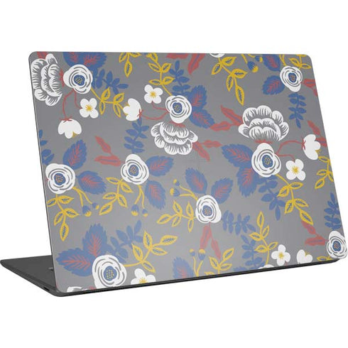 Autumn Grey Floral Surface Laptop 4 15in Skin
