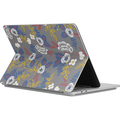 Autumn Grey Floral Surface Laptop Studio Skin