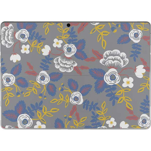 Autumn Grey Floral Surface Pro 9 Skin