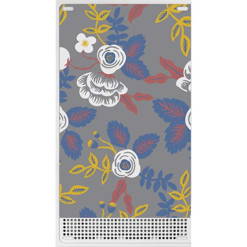 Autumn Grey Floral Xbox Series S Console Skin