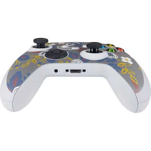 Autumn Grey Floral Xbox Series S Controller Skin