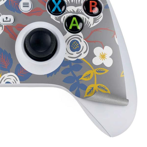Autumn Grey Floral Xbox Series S Controller Skin