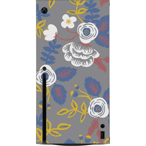 Autumn Grey Floral Xbox Series X Console Skin