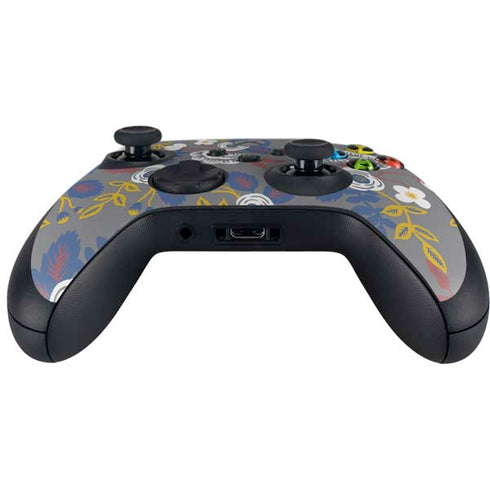 Autumn Grey Floral Xbox Series X Controller Skin