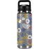 Autumn Grey Floral YETI Rambler 26oz Bottle Skin