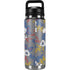 Autumn Grey Floral YETI Rambler 26oz Bottle Skin