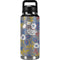 Autumn Grey Floral YETI Rambler 36oz Bottle Skin