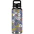 Autumn Grey Floral YETI Rambler 36oz Bottle Skin