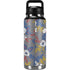 Autumn Grey Floral YETI Rambler 36oz Bottle Skin