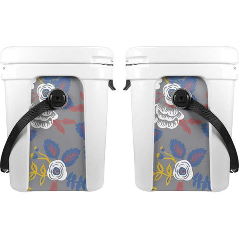 Autumn Grey Floral YETI Roadie 24 Hard Cooler Skin