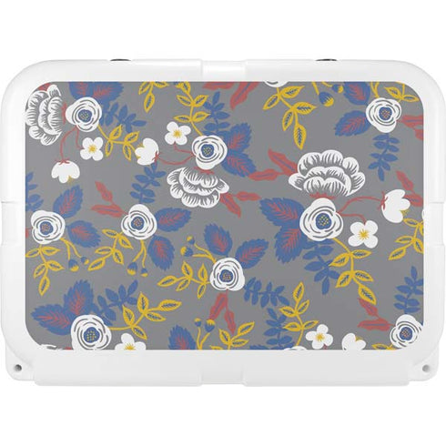 Autumn Grey Floral YETI Tundra 35 Hard Cooler Skin