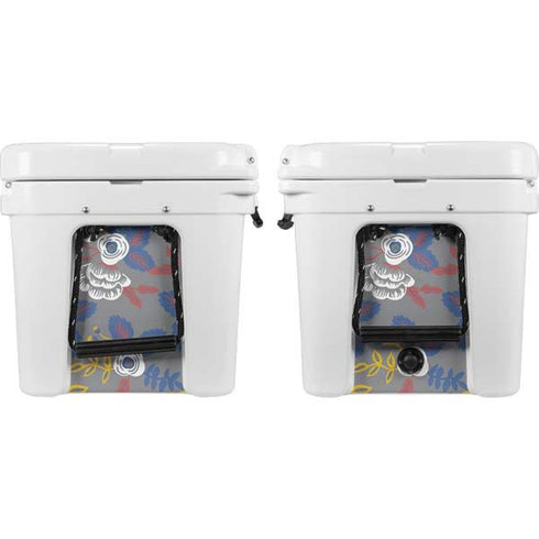 Autumn Grey Floral YETI Tundra 45 Hard Cooler Skin