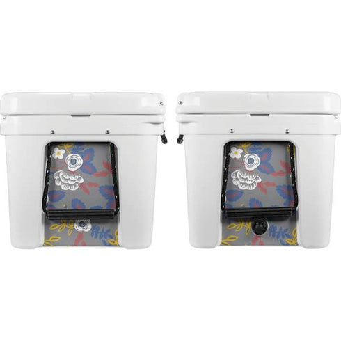 Autumn Grey Floral YETI Tundra 75 Hard Cooler Skin