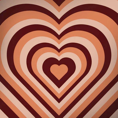 Autumn Heart Pattern Dell Alienware Skin