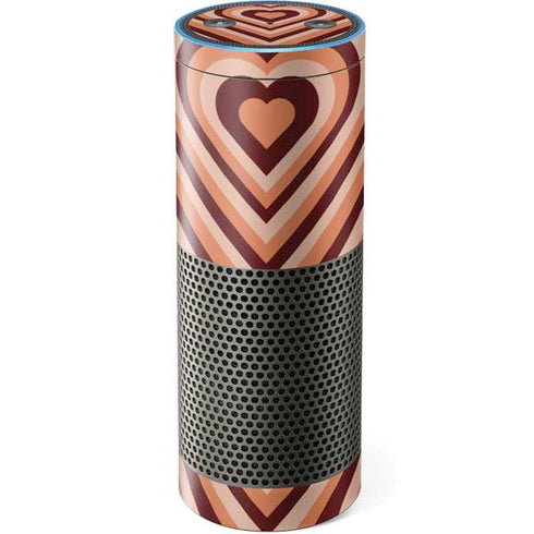 Autumn Heart Pattern Amazon Echo Skin