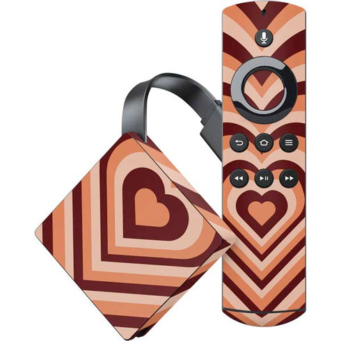 Autumn Heart Pattern Amazon Fire TV Skin