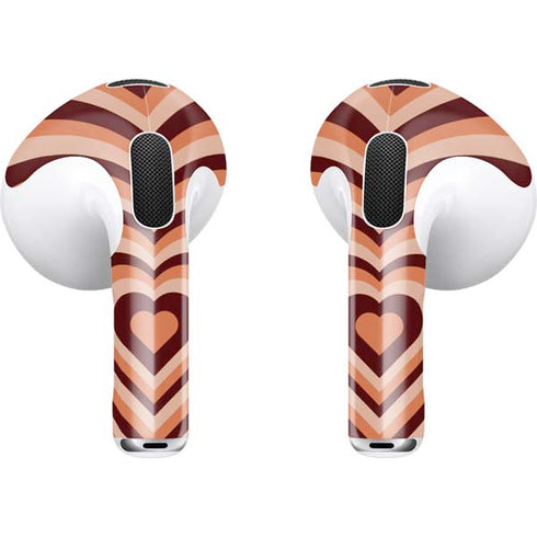Autumn Heart Pattern Apple AirPods (3rd Gen 2021) Skin
