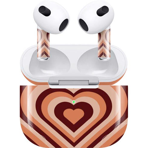 Autumn Heart Pattern Apple AirPods (3rd Gen 2021) Skin
