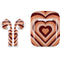 Autumn Heart Pattern Apple AirPods Skin