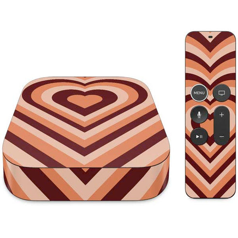 Autumn Heart Pattern Apple TV Skin