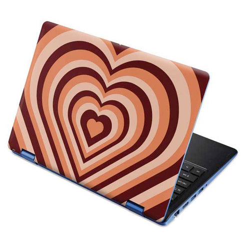 Autumn Heart Pattern Aspire R11 11.6in Skin