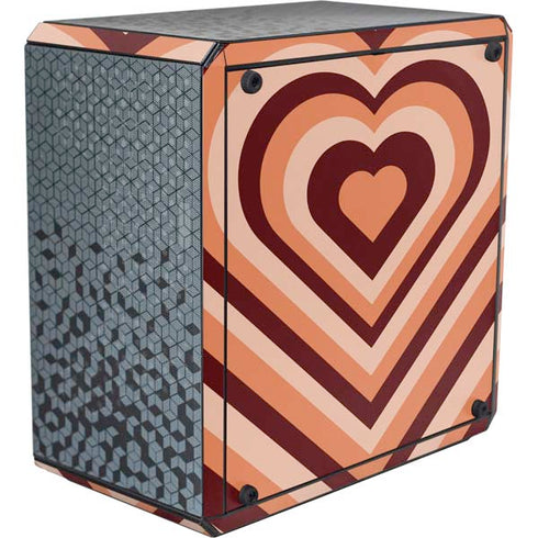 Autumn Heart Pattern Cooler Master MasterBox Q300L Mini Tower Skin