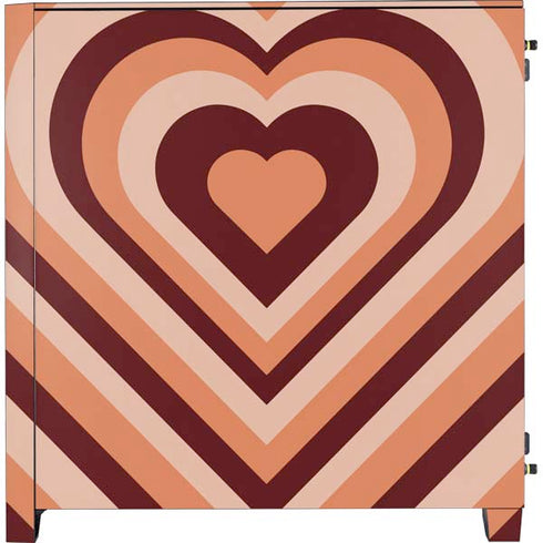 Autumn Heart Pattern Corsair 4000D Tempered Glass Mid-Tower ATX Case Skin