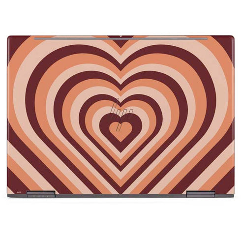 Autumn Heart Pattern HP Envy Skin