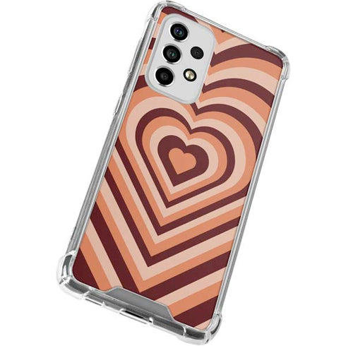 Autumn Heart Pattern Galaxy A53 5G Clear Case