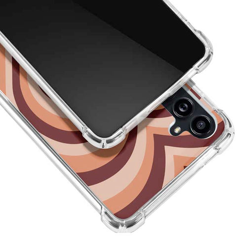 Autumn Heart Pattern Galaxy A54 5G Clear Case