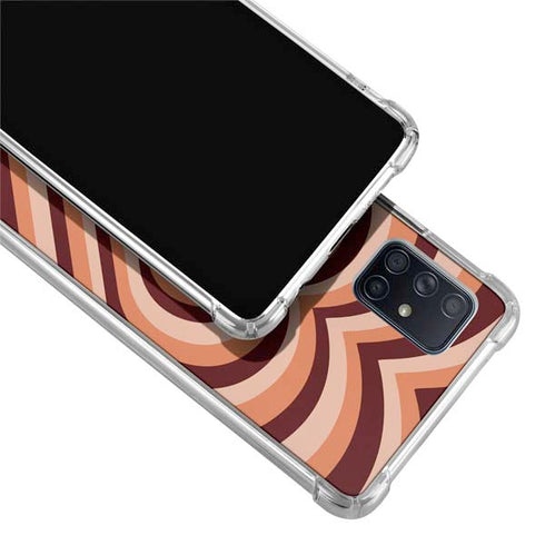 Autumn Heart Pattern Galaxy A71 5G Clear Case