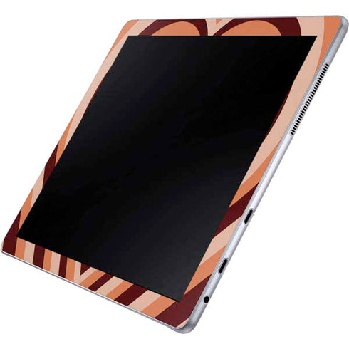 Autumn Heart Pattern Galaxy Book 12in Skin