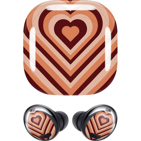Autumn Heart Pattern Galaxy Buds Pro Skin