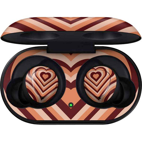 Autumn Heart Pattern Galaxy Buds Skin