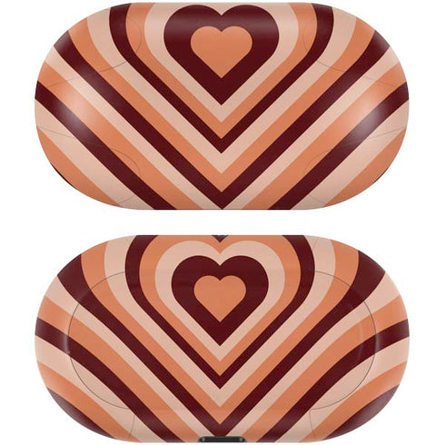 Autumn Heart Pattern Galaxy Buds Skin