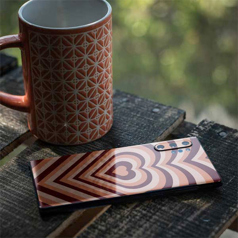 Autumn Heart Pattern Galaxy Note 10 Plus Skin