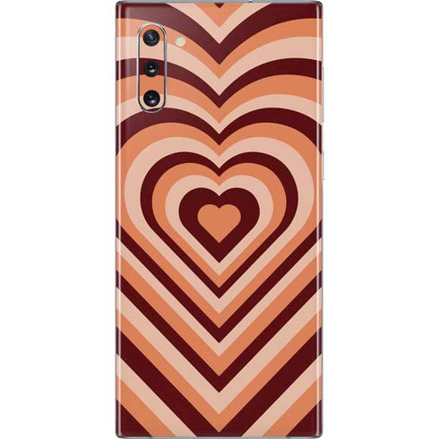 Autumn Heart Pattern Galaxy Note 10 Skin