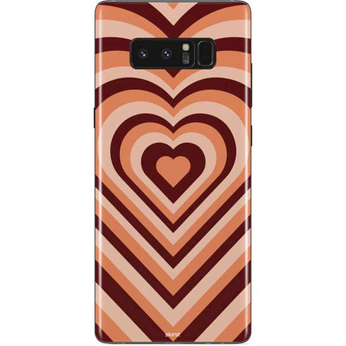 Autumn Heart Pattern Galaxy Note 8 Skin