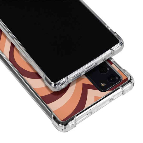 Autumn Heart Pattern Galaxy Note20 5G Clear Case