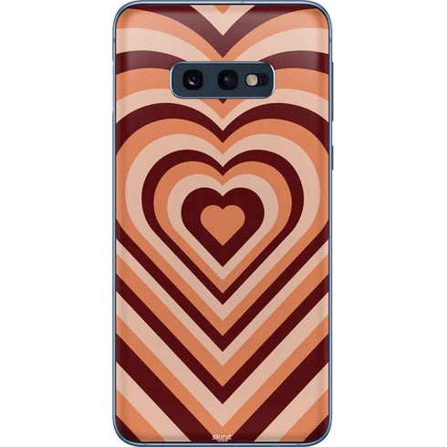 Autumn Heart Pattern Galaxy S10e Skin