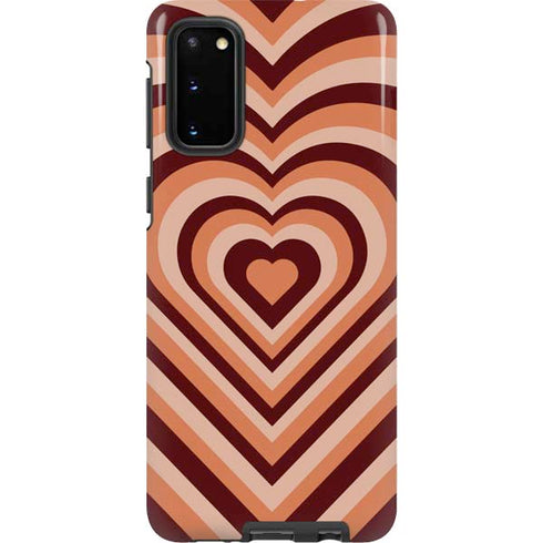 Autumn Heart Pattern Galaxy S20 Pro Case