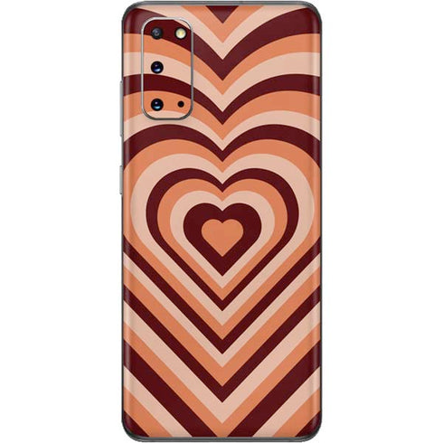 Autumn Heart Pattern Galaxy S20 Skin
