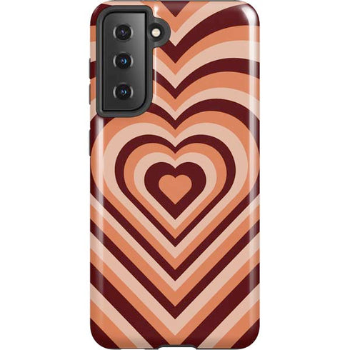 Autumn Heart Pattern Galaxy S21 5G Pro Case